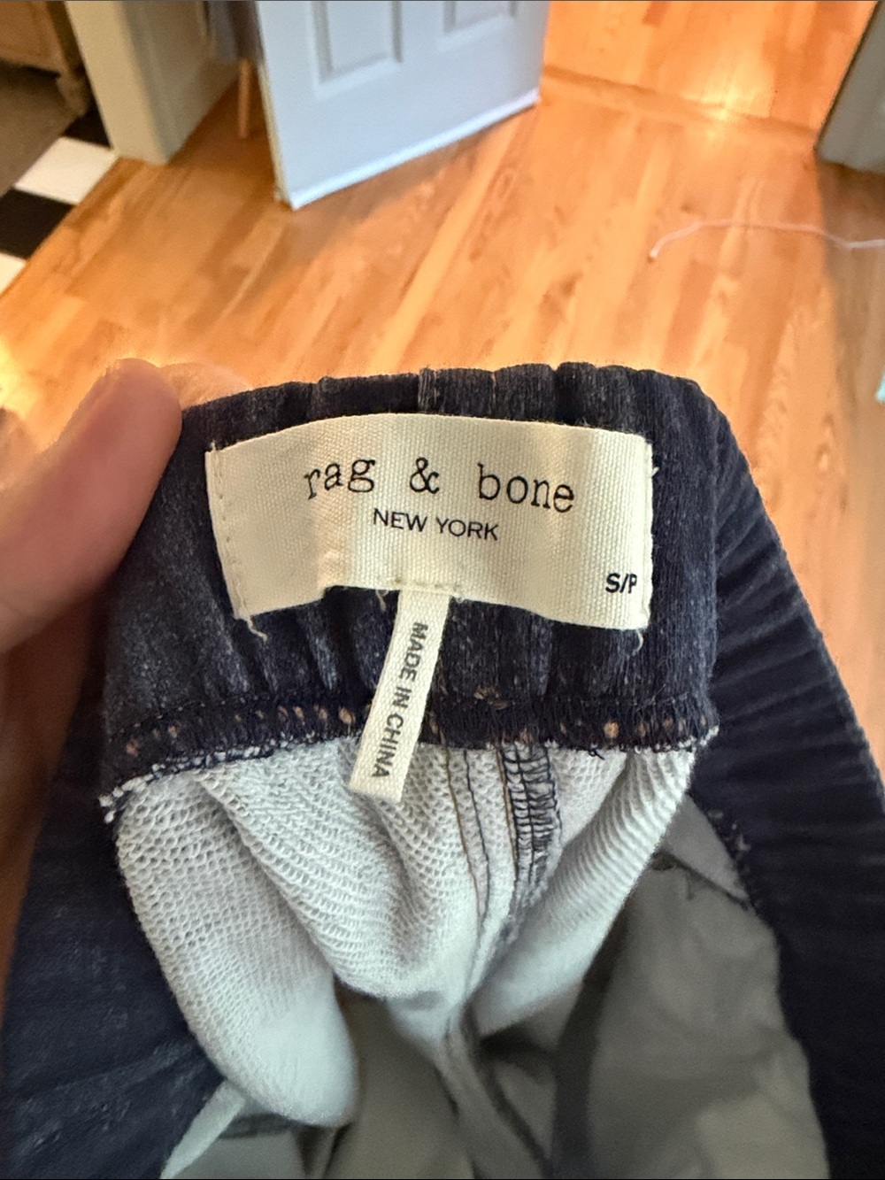 rag & bone Relaxed Dark Blue Denim Jogger Jeans - Picture 2 of 4